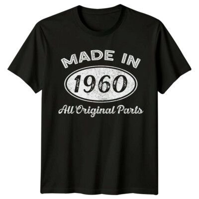Made In 1960 Mens T Shirt 66th Birthday Gift sixty-six Year Old