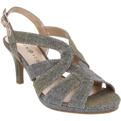 

Женские серебряные сандалии Karen Scott Belinda Slingback 7.5 Medium (B,M) BHFO 1830, Silver/gold