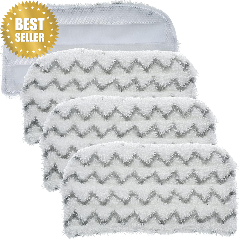 4 Pack Steam Mop Replacement Pads Compatible with Shark Steam Mop S1000 S1000A S