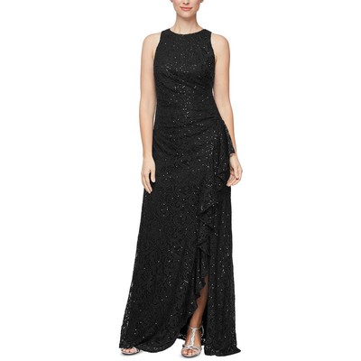 Alex Evenings Женское черное кружевное формальное вечернее платье без рукавов 8 BHFO 2605
