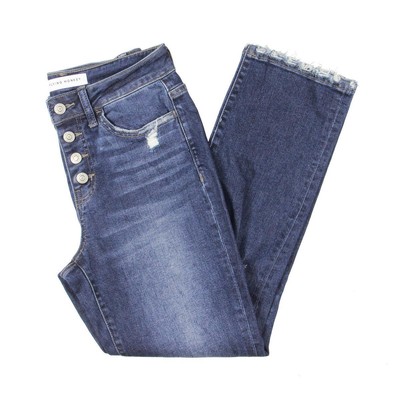 

Женские темно-синие укороченные джинсы Flying Monkey Fayed Hem  BHFO 6695, Navy, Y3425