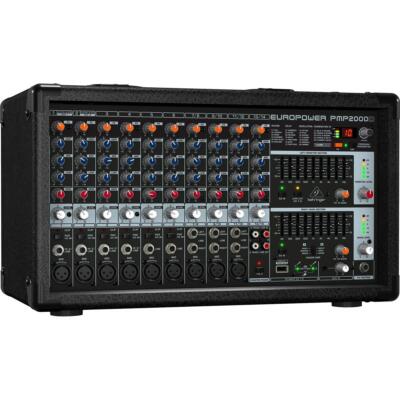 Behringer EUROPOWER PMP2000D 14-канальный активный микшер мощностью 2000 Вт #000-B6B02-00010