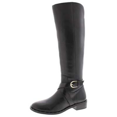 

Черные кожаные сапоги для верховой езды INC Womens Fadora 5.5 Medium (B,M) BHFO 5715, Черный