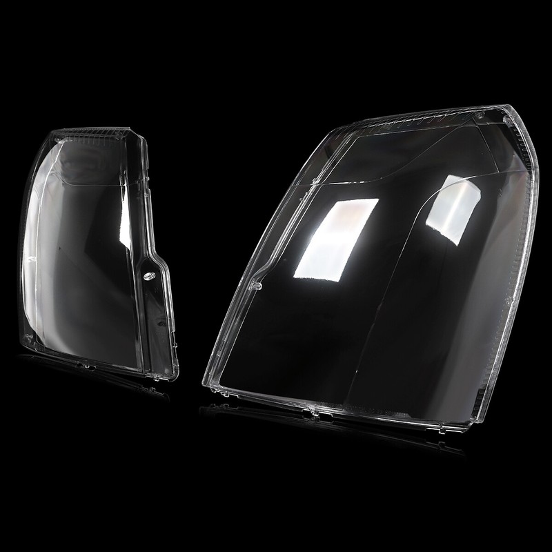 1Pair Front Clear Headlamp Headlight Lens Covers For Cadillac Escalade 2007-2014