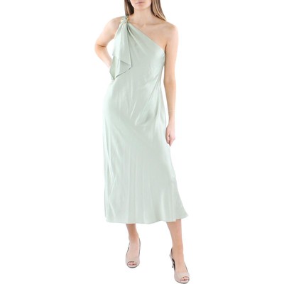 

Женское атласное коктейльное платье Lauren Ralph Lauren на одно плечо BHFO 6864, Ranch sage