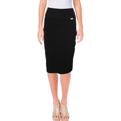 Женская черная однотонная юбка-карандаш Calvin Klein длиной до колена плюс 2X BHFO 1149