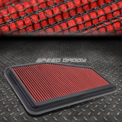 ДЛЯ 14-17 CHEVY CAPRICE/SS КРАСНАЯ МНОГОРАЗОВАЯ/МОЮЩАЯСЯ ВСТАВНАЯ ПАНЕЛЬ ВОЗДУШНОГО ФИЛЬТРА