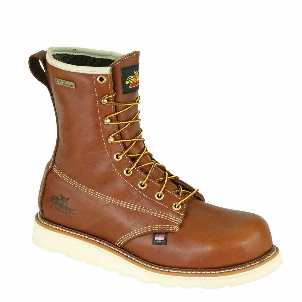Pre-owned Thorogood Wedge Composite Toe Waterproof Work Boots 804-4210 - All Sizes - In Trail Crazyhorse