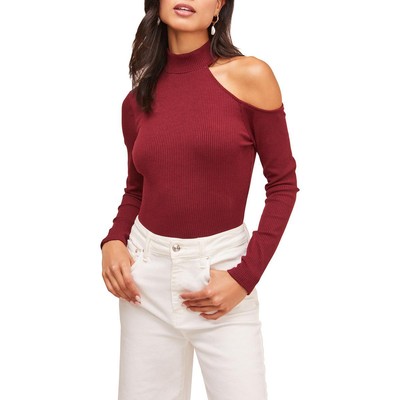 Футболка-боди с открытыми плечами ASTR the Label Womens Junction красного цвета XS BHFO 4428