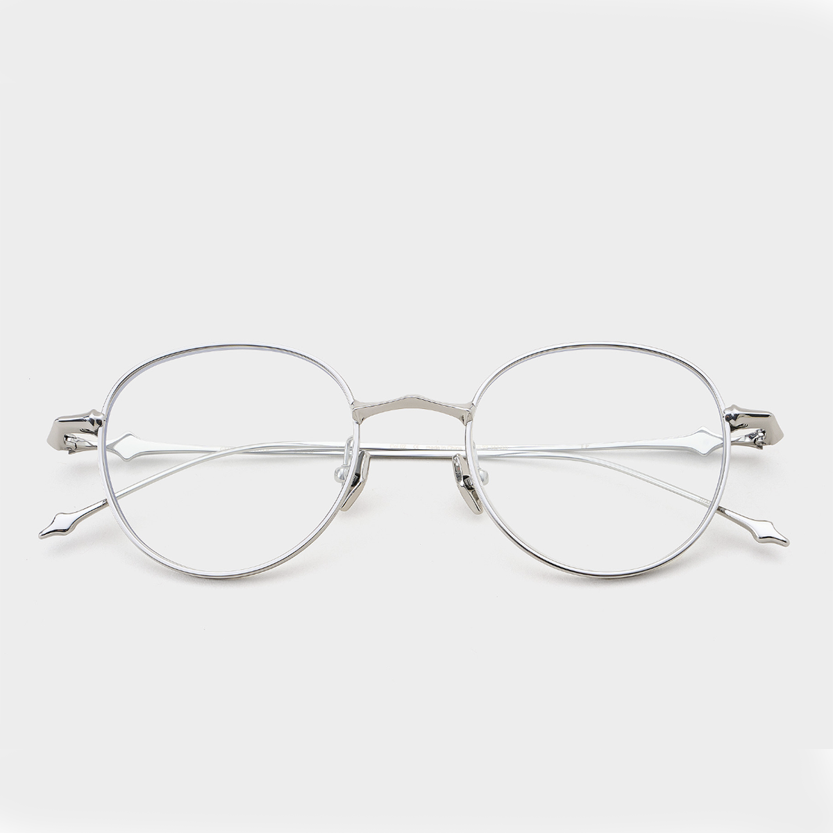 Pre-owned Gentle Monster 2024 Ep 02 Silver Titanium Eyewear Eyeglasses In Clear