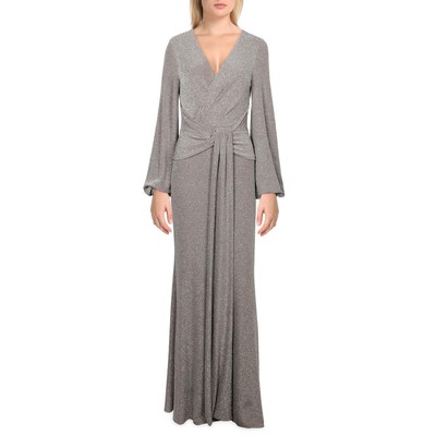 

Женское вечернее платье цвета темно-серого металлика Betsy - Adam  BHFO 6930, Taupe/silver