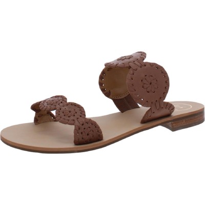 Jack Rogers Женские шлепанцы Lauren Brown Brown 5.5 Medium (B,M) BHFO 2152