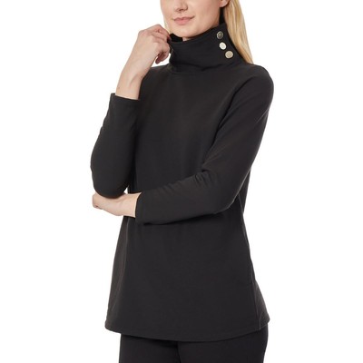 Женский черный вязаный пуловер с имитацией шеи Jones New York, топ-свитер XL BHFO 3289