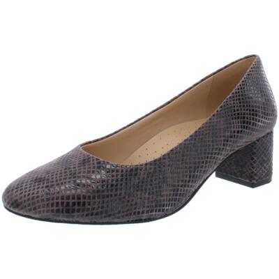

Женские туфли на каблуке Trotters Kari Grey с острым носком, ширина 8 (C, D, W) BHFO 1247, Dark grey/snake