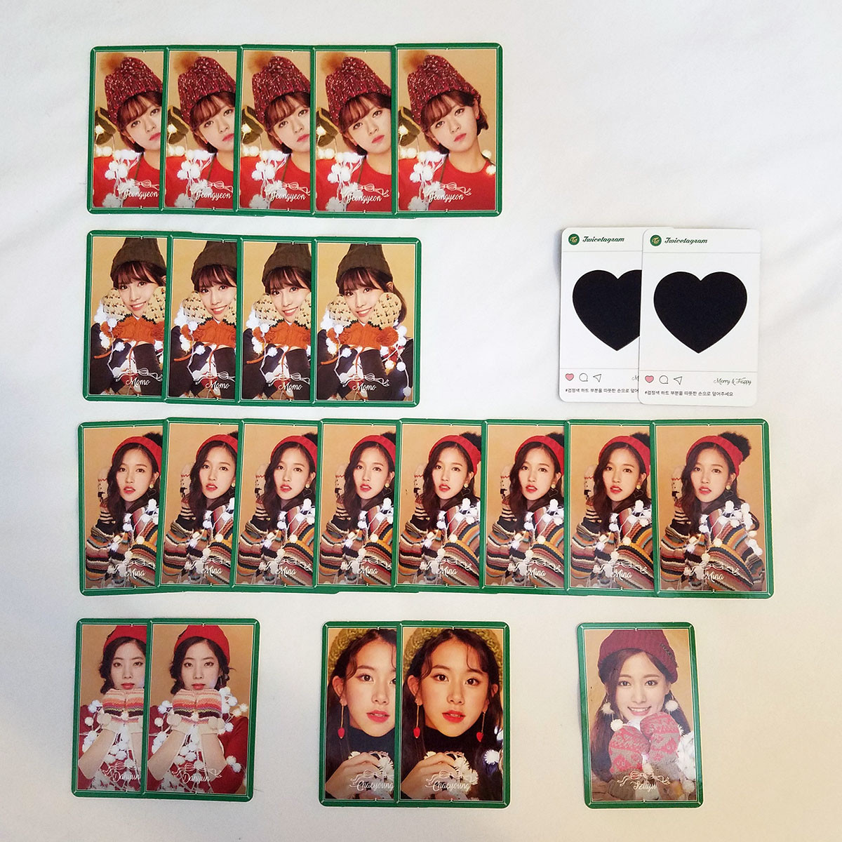 Twice Merry Happy Heart Shaker Photocard Special Version