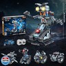 INSOON Robot Building Toy with Lights, 5 in 1 Robotic Building Set with APP and Remote Control, RC Tech Tracked Tank Car Fighter Jet Model Kit 795 PCS, Educational Gift for Kids Boys Girls Ages 14+