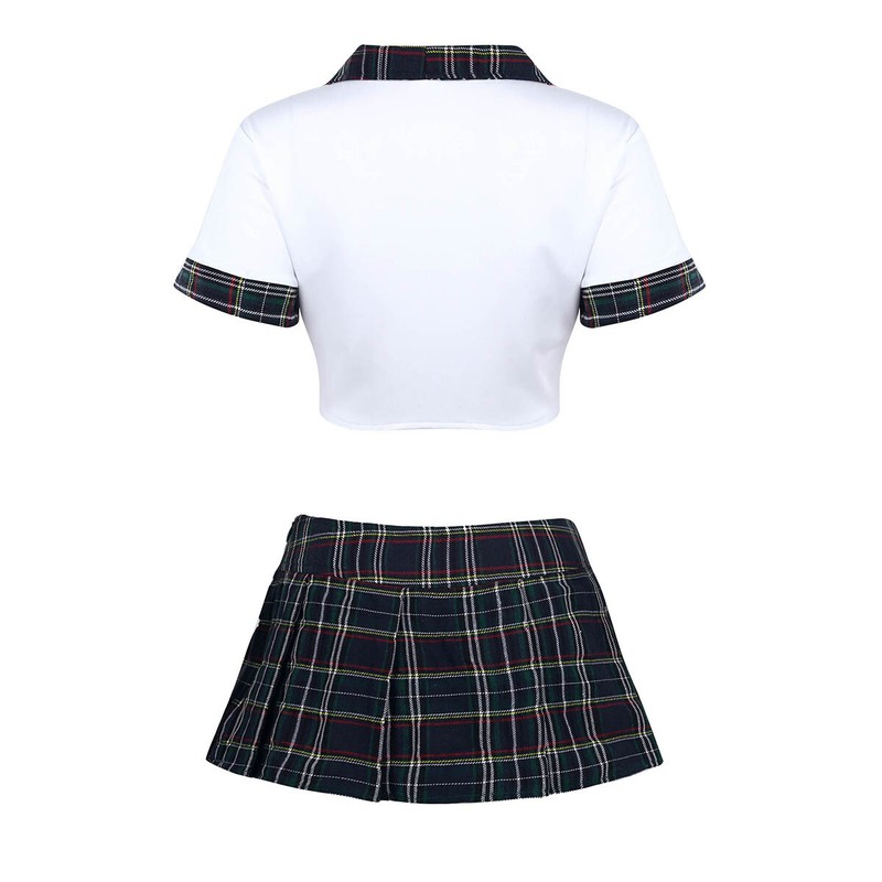 Plus Size Plaid School Uniform Costume