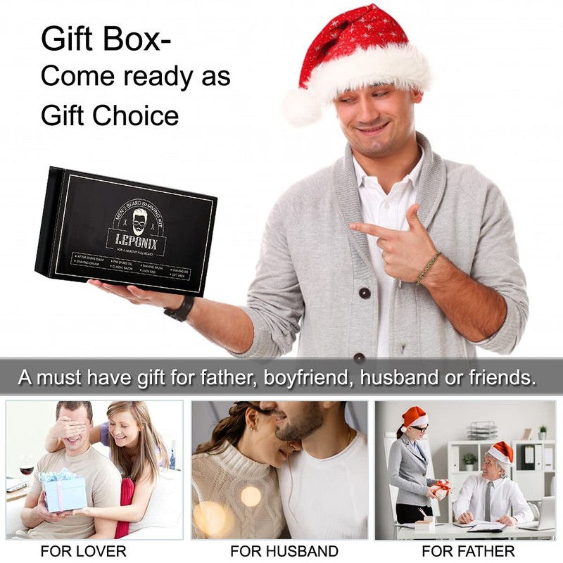 Shaving Kit for Men, Include Safety Razor, Sandalwood Cream, aftershave