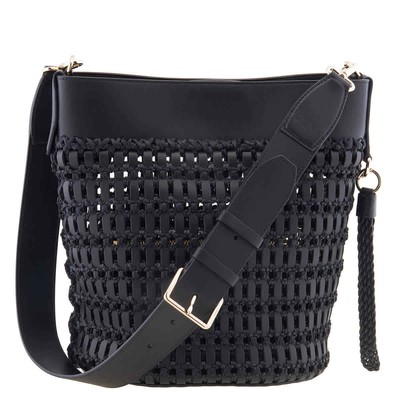Pre-owned Ferragamo Salvatore The Studio Bucket Bag 212906 757094 In Black