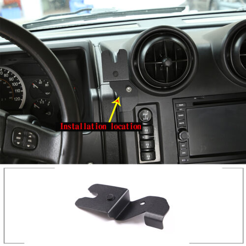 Steel Left Dashboard Car Walkie Talkie Stand Mount Bracket For Humme-r H203-07