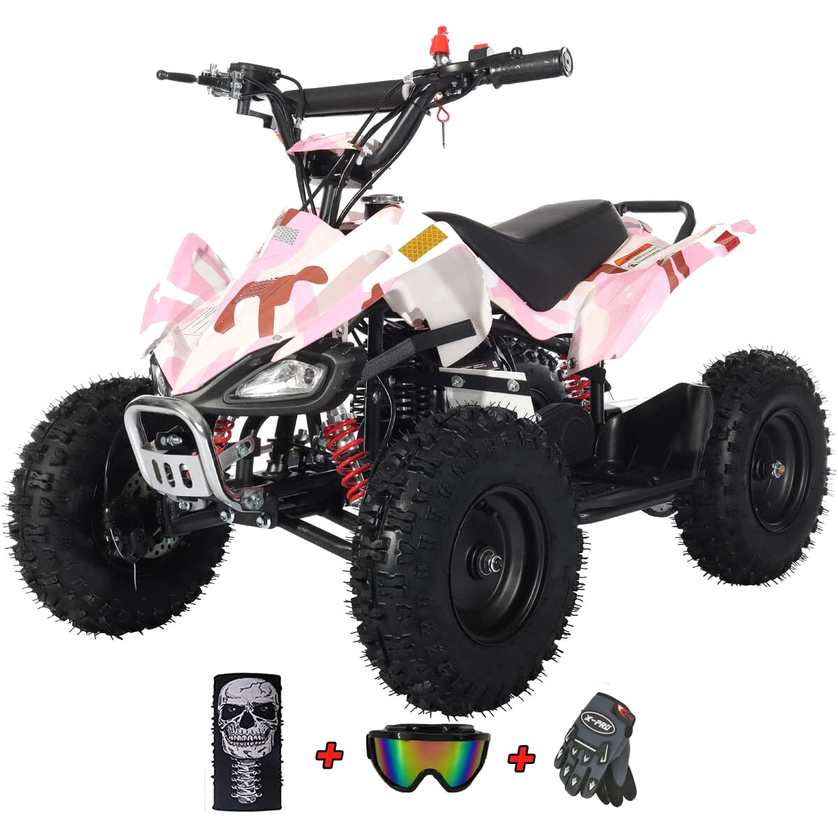 X-PRO Thunder 40cc ATV Kids Quad with Chain Transmission Pull start Disc Brakes