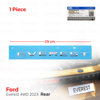 Rear Tailgate Logo Chrome Emblem For Ford Everest Endeavour 4x2 4x4 2023 - 2025
