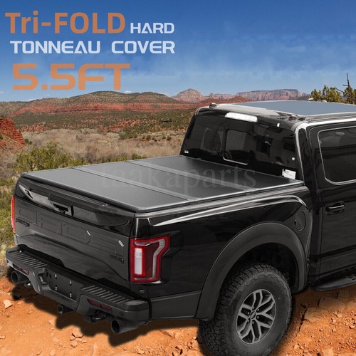 Для 2022 2023 2024 Toyota Tundra Жесткий трехстворчатый кузов грузового автомобиля Tonneau 5,5 футов