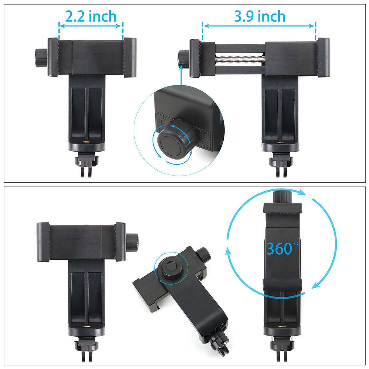 360° Mobile Phone Chest Mount Harness Body Strap Holder for iPhone Samsung Gopro