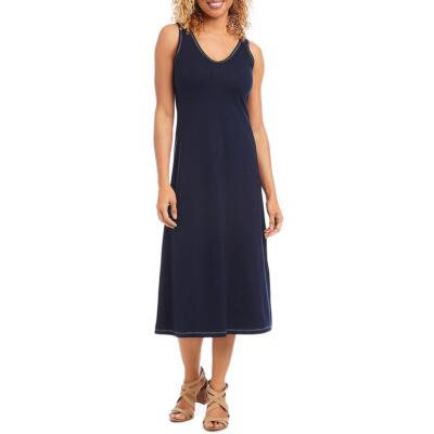 Летнее миди-платье без рукавов с разрезом Karen Kane Womens Bridgette BHFO 0851