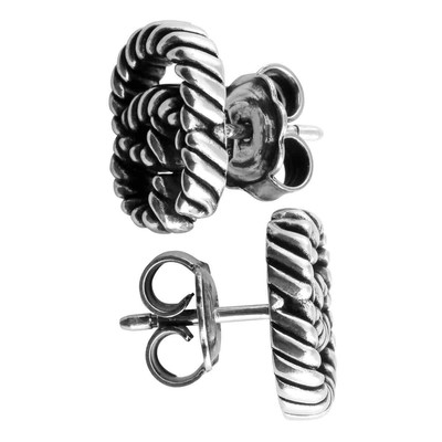 Pre-owned Gucci Double Earrings In Sterling Silver