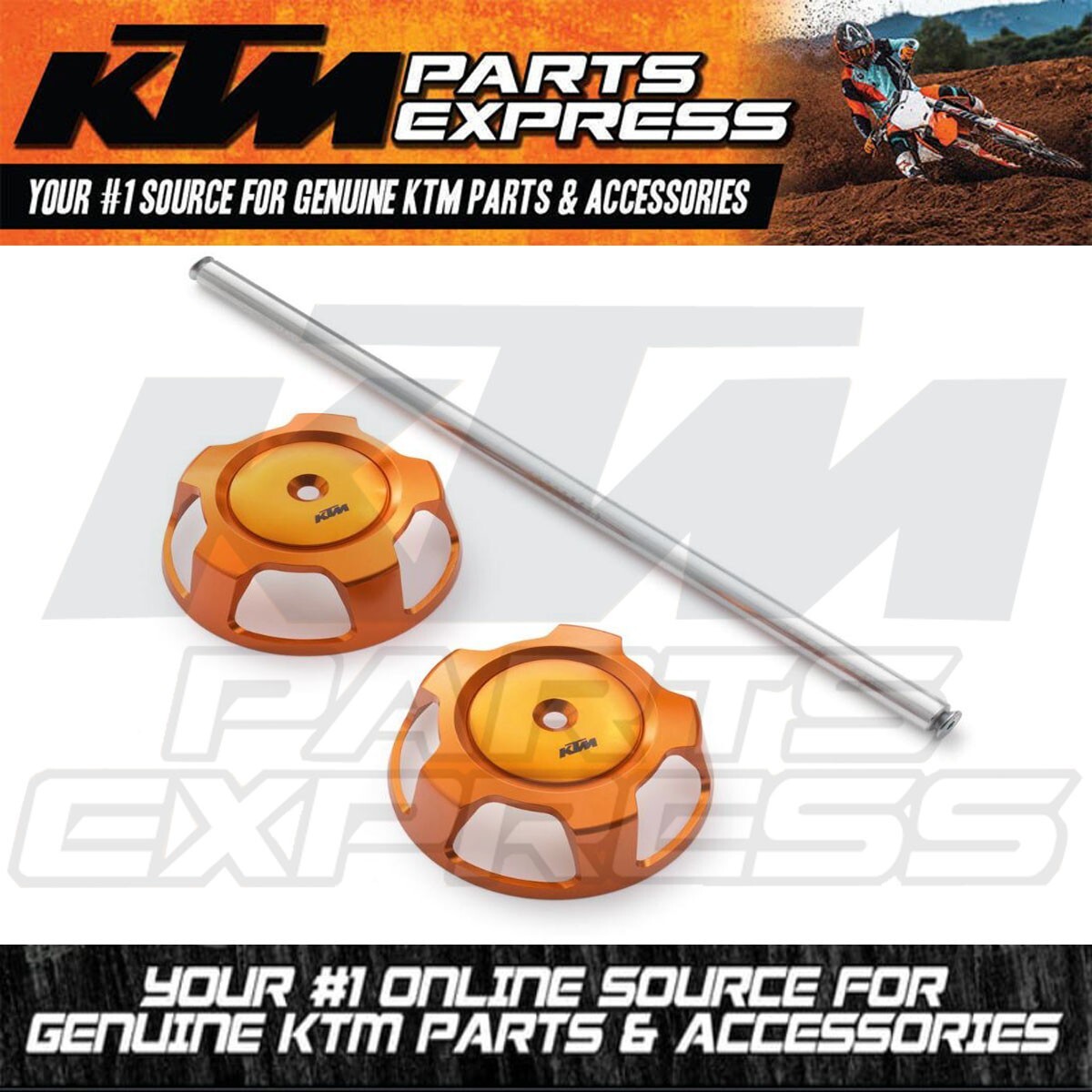 NEW OEM KTM ORANGE ALUMINUM REAR AXLE COVER 1290 SUPER DUKE