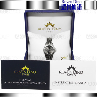 Pre-owned Roven Dino Talon Titanium 8008wxx12 Swiss Movement Womens Watch
