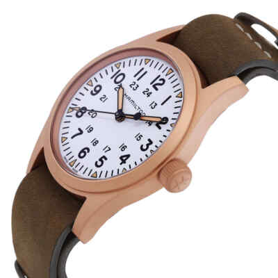 Pre-owned Hamilton Khaki Field Automatic White Dial Men's Watch H69459510