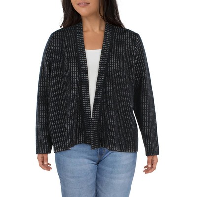 

Женский черный кардиган с принтом Eileen Fisher Top Plus  BHFO 0764