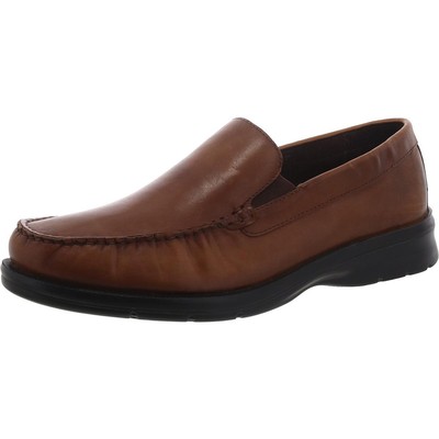 Мужские мокасины Rockport Palmer из коричневой кожи без шнуровки шириной 13 см (E) BHFO 9384