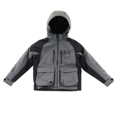 New Clam Icearmor Youth Rise Float Charcoal/Black Parka