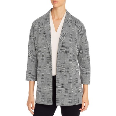 

Женский блейзер Lysse Liberty B/W Houndstooth с открытым передом  BHFO 5344, Glen patchwork