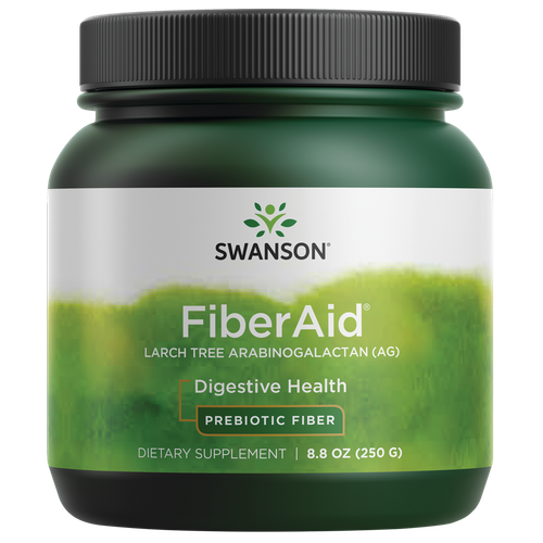 Swanson FiberAid - Смесь порошкообразных пищевых волокон с арабиногалактаном (AG) из лиственничного дерева