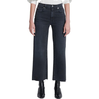 7 For All Mankind Женские укороченные джинсы Alexa с черными брюками средней посадки 27 BHFO 4933