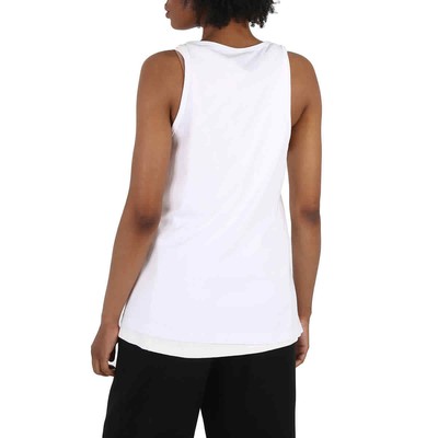 Pre-owned Maison Margiela Mm6  Off White Layered-detail Tank Top