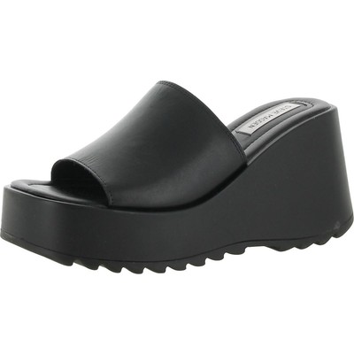 Женские босоножки на танкетке Steve Madden Pepe30, черные, размер 11, средний (B,M), BHFO 2196