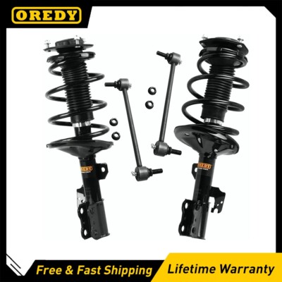 4PCs Front Struts & Sway Bar Links Kit for 2002 2003 Toyota Camry Lexus ES300