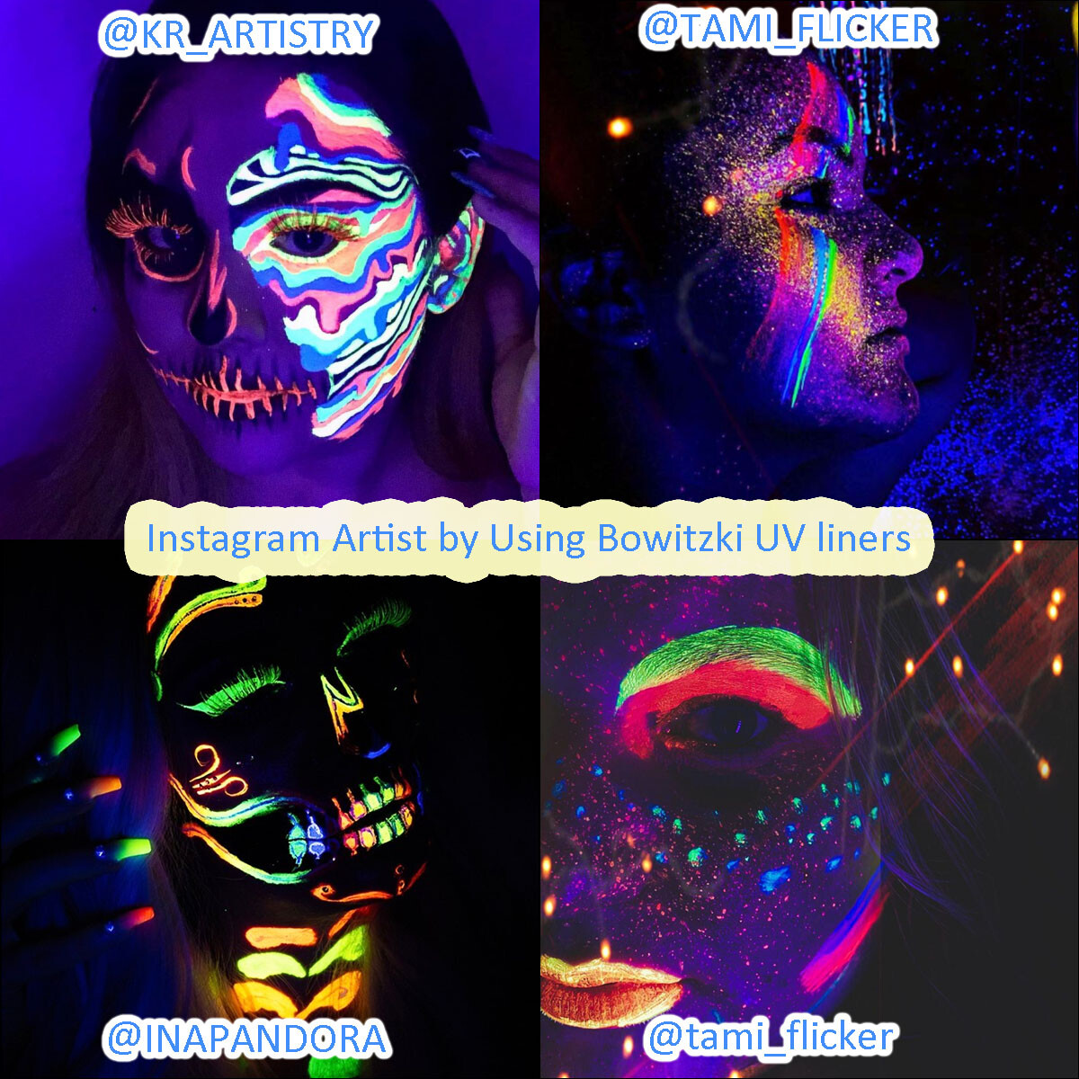 UV Face Paint Rainbow Colours Split Cake Face Paint FOR Halloween Party Makeup