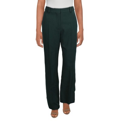 Женские зеленые шерстяные брюки Victoria Beckham с высокой талией в деловом стиле 6 BHFO 2444