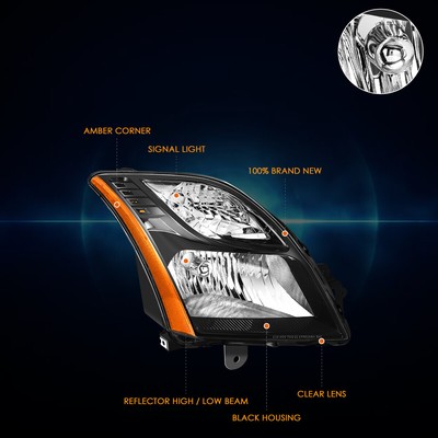 For 10-12 Nissan Sentra SR SE-R Spec V Factory Style Right Side Headlight Lamp