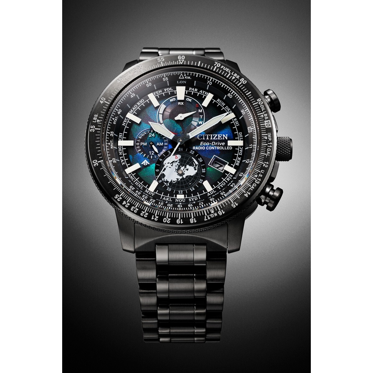 Pre-owned Citizen Watch Promaster By3005-56e Direct Flight Geo Trekker Men's Watch 2024
