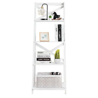 4-Tier Ladder Shelf Bookshelf Bookcase Home Display Plant Le
