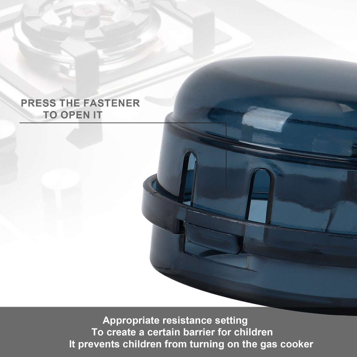 5Pcs Adhesives Stove Knob Safety Covers Child Proof Lock for Kids Toddlers Baby