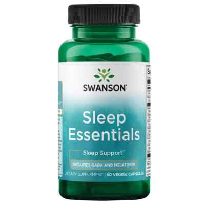 Swanson Sleep Essentials 60 Veggie Capsules