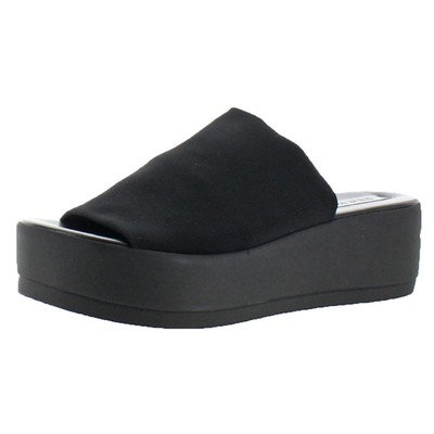 Женские облегающие черные босоножки на платформе Steve Madden 9 Medium (B,M) BHFO 6720